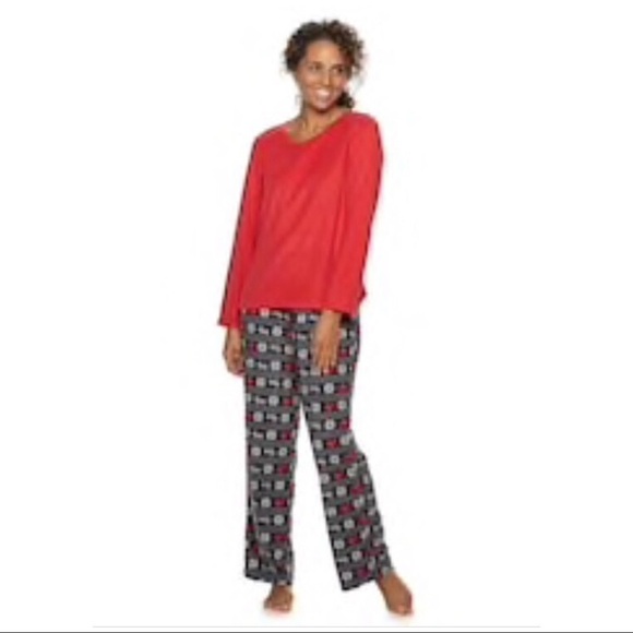 CROFT & Barrow Faux Fur Pajamas Size Medium - Picture 1 of 4